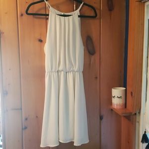 Lush white mid length dress